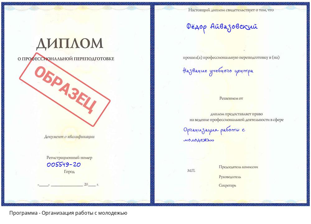 Организация работы с молодежью Архангельск