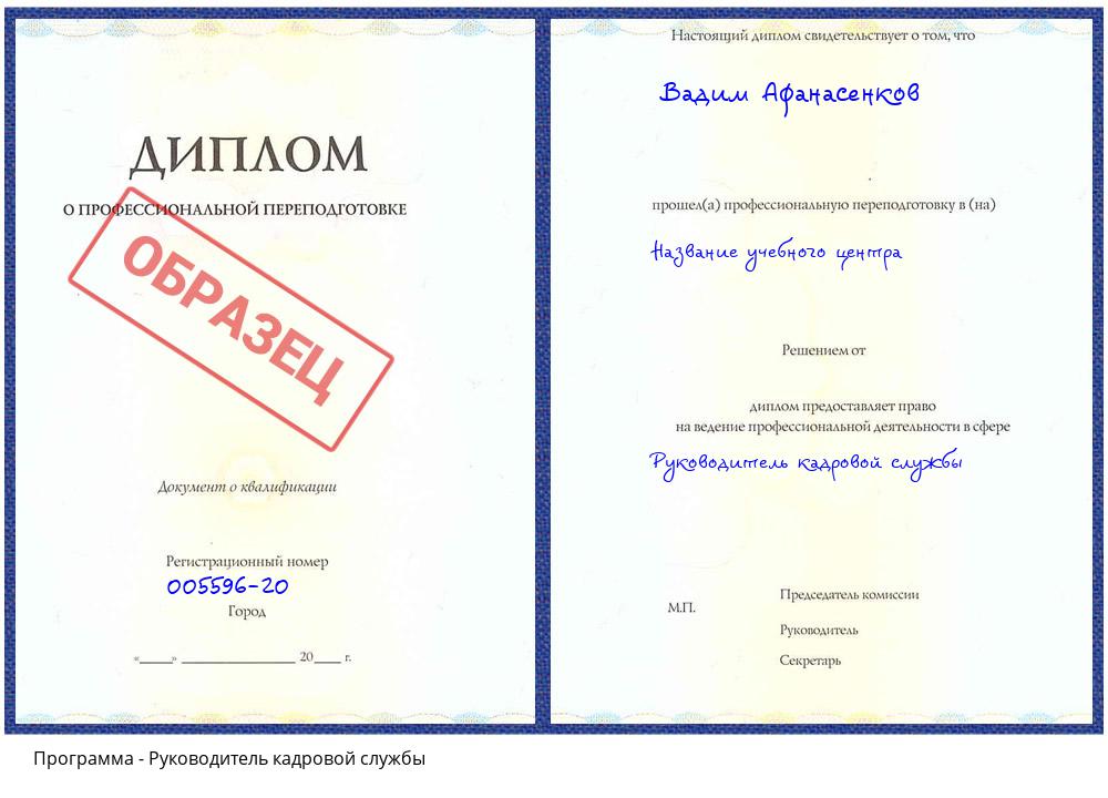Руководитель кадровой службы Архангельск